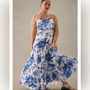 Maeve (Anthropologie) Drop-Waist maxi dress 2X - Like New -